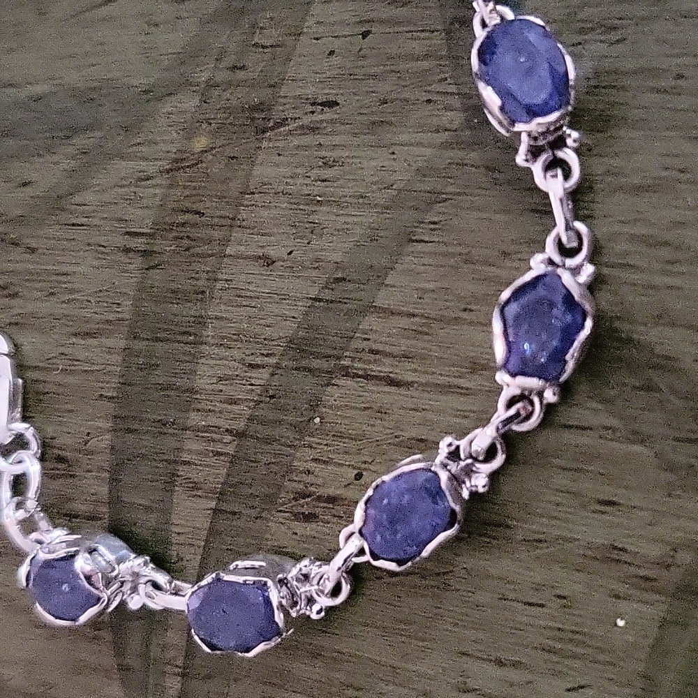 Raw Tanzanite Bracelet - Picture 2 of 7